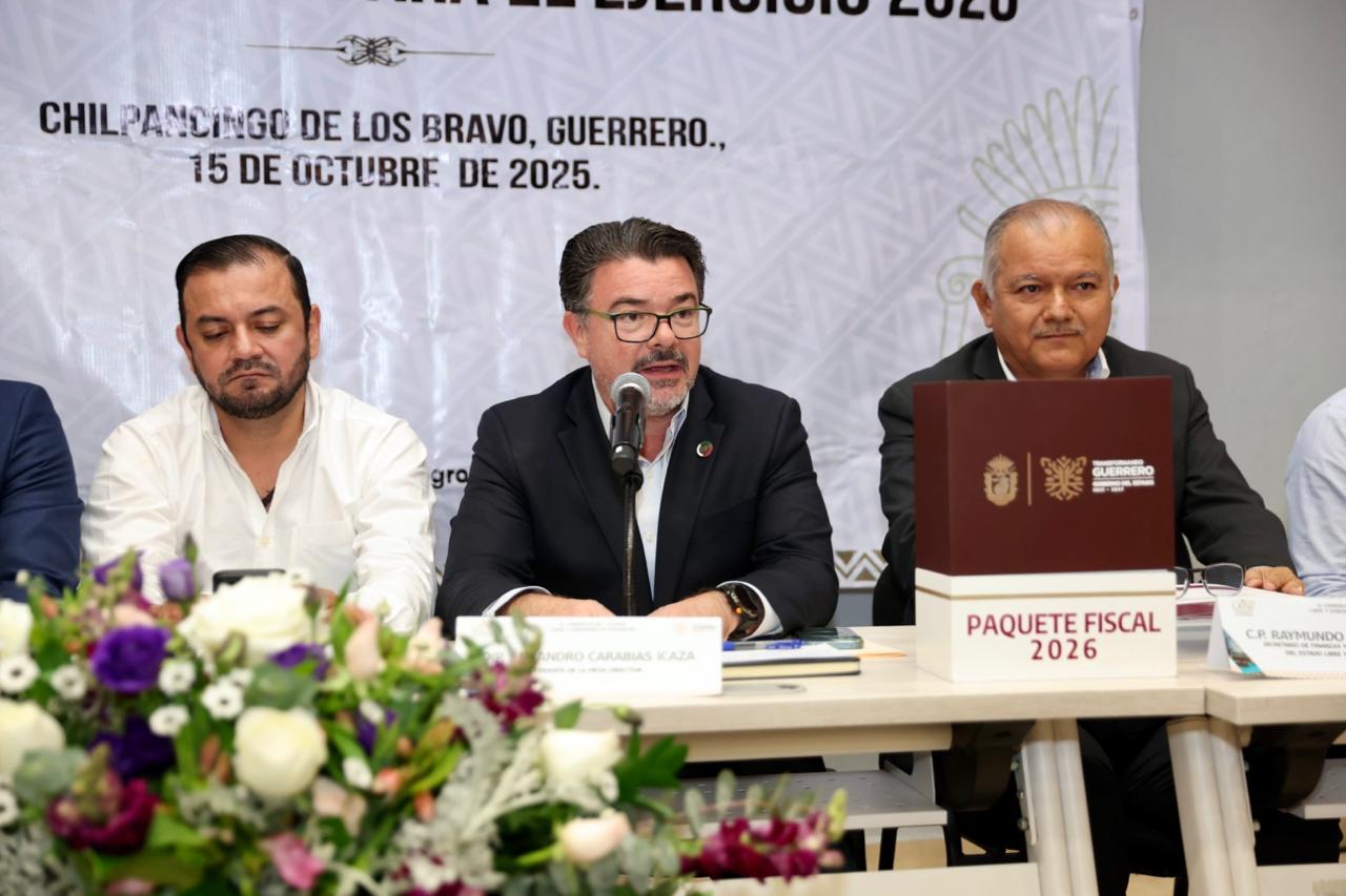Gobierno de Guerrero entrega al Congreso el Paquete Fiscal 2026 por más ...